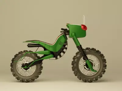 Mini Battle Hopper - Kamen Rider Black Motorcycle 3D 3D model