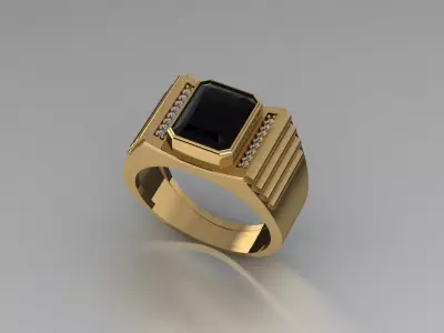 ring gold jewelry 3D print model