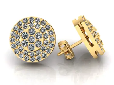 Stone Earring  3D print model