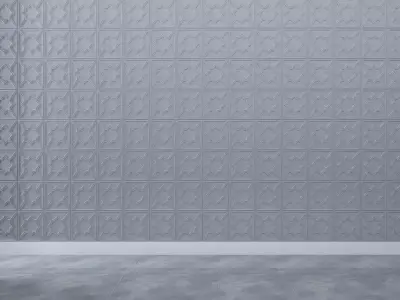 3d wall panel Low-poly 3D model 4