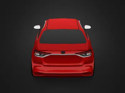 2023 Toyota Corolla Low-poly 3D model