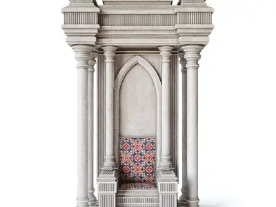 Stone Throne 3D model