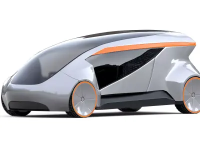 Shared Autonomous RoboTaxi 3D model