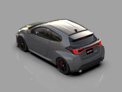 Toyota GR Yaris 2024 HQ interior 3D model