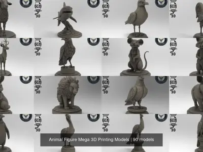 Animal Figure Mega 3D Printing Models 3D Model Collection