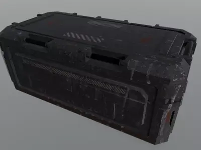 Container 3D Model  Low-poly 3D model