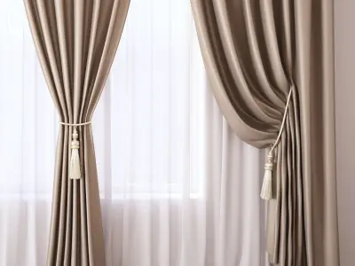 Set 47 Curtains 3D model