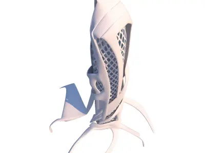 0051 - Organic Skyscraper OS-001 3D model