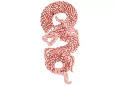 Luxury Chinese Dragon Pendant for Men  2570 3D print model