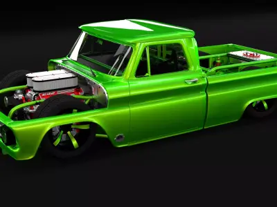 1966 CHEVROLET C10 CUSTOM TRANS KIT 3D print model