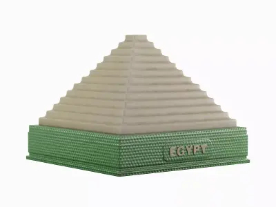 Pyramid Toy B 03 Low-poly 3D model