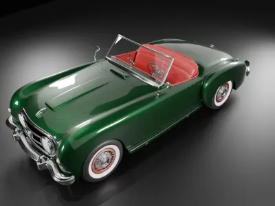 Vintage Car - Oldtimer V6 - 1950s  3D model