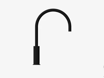 Sink Mixer - Luxury - Sleek Oval - 220 Low-poly 3D model