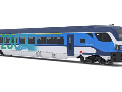 Siemens Vectrain locomotive Czech Railways 3D model