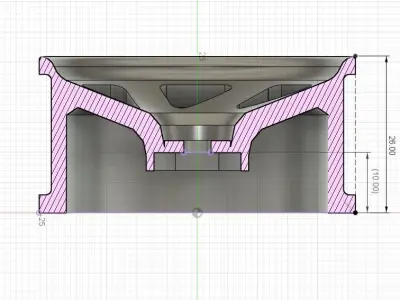 1 10 Scale Rotiform TMB Rc Car Wheels 3D print model