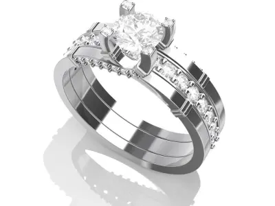 Engagement Ring 3D print model