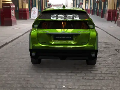 mitsubishi eclipse cross green 3D model
