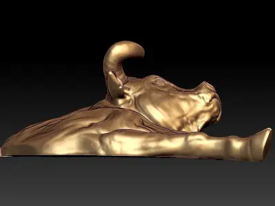 Bull Pendant 3D print model