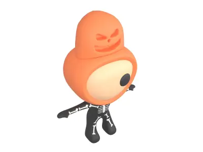 Rato Character 003 Halloween Rato Low-poly 3D model