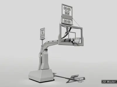 SPALDING Renegade Basketball Hoop - NBA - NCAA Low-poly 3D model