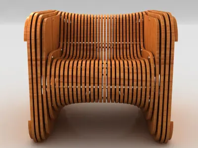 Parametric Chair 01 3D model