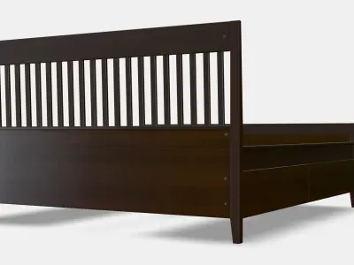 IDANAS Bed frame with storage 2 3D model
