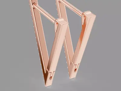  Diamond Hoops 3D print model