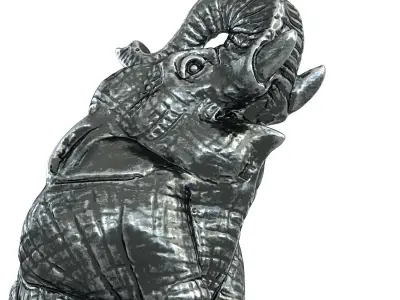 Decorative Elephant Figurine 3D model