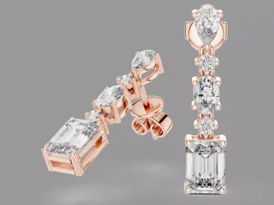 Diamond Drops  3D print model