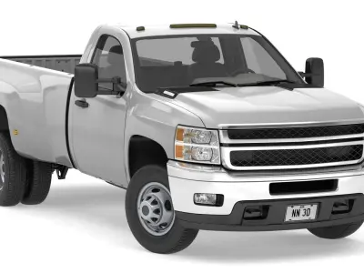 GENERIC DUALLY PICKUP TRUCK 16 3D model