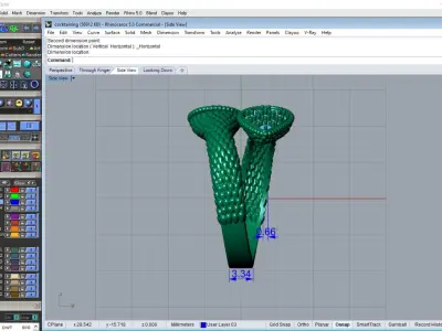 COCKTAIL RING 3D PRINTABLE MODEL 3D print model