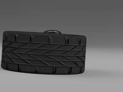 Audi R8 V10  tire  3D model