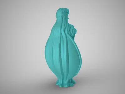 Abstract Seashell Woman 2 3D print model