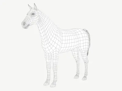 Horse Low-poly 3D model