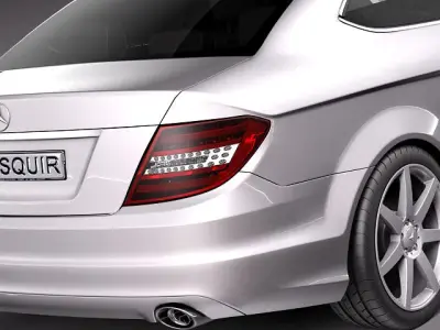 Mercedes-Benz C coupe 2 3D model