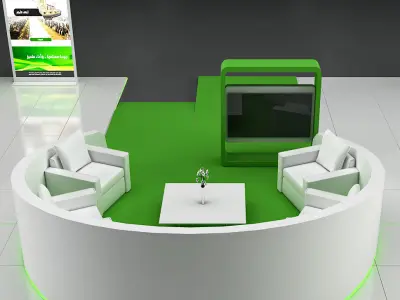 booth 3D model