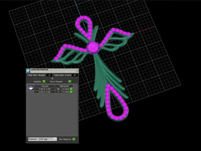 Cross with angels wings 2 3D print model