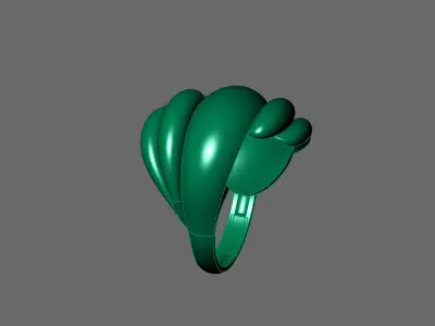 Women Ring Plain Ring Ready STL 3DM Models Womens Rings 3D print model 14