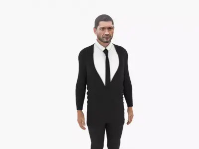 Dave Bautista Low-poly 3D model