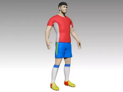 Football player 3D model