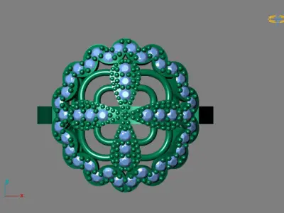 STL 3DM Women Ring Womens Ring Diamonds With Stone Model 3D print model