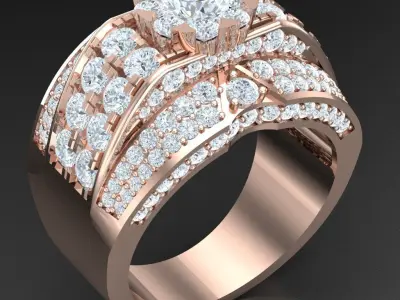 Luxury Men Rings Designs 5MR052 3D print model