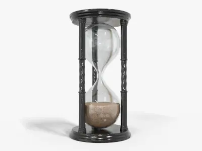 Hourglass Victorian  Low-poly 3D model