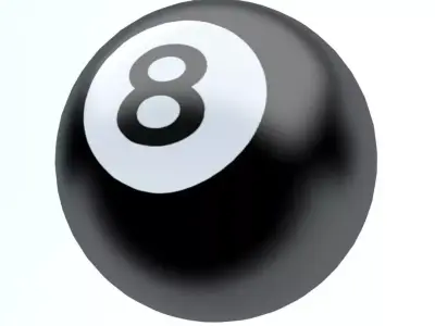 POOL BALL Low-poly 3D model