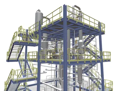 Process Plant UAE - Assembly 3D print model