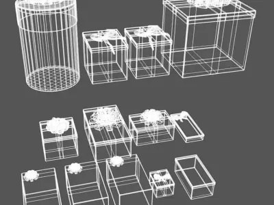 Presents - Gift Boxes Low-poly 3D model