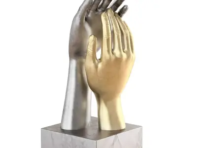 Decorative figurine of hands 3D model
