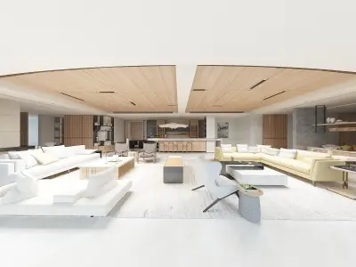 luxury home interior 3D model