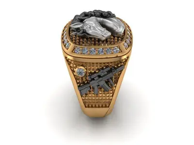 ANILLO CABALLO-HORSE RING 3D print model