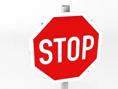 Stop Sign 3D model